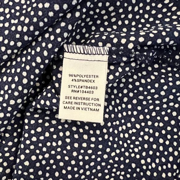NWT Francesca's Mine Navy & White Roxy Polka Dot Tank Top - SIZE S - Picture 10 of 10